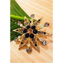 Monalisa Home Taşlı Deniz Yıldızı  Figürlü Broş