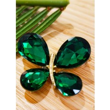 Monalisa Home Yeşil Kelebek Figürlü Broş