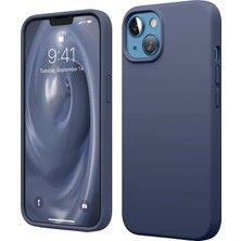 Mobicas Apple iPhone 14 Uyumlu Silikon First Kapak Lacivert