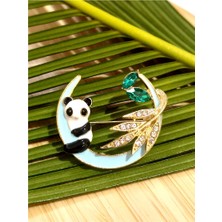 Monalisa Home  Ay  Ayıcık  Çiçek Figürlü Broş