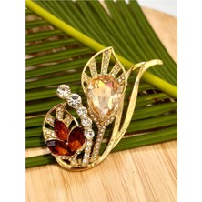 Monalisa Home  Taşlı Figürlü Broş