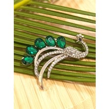 Monalisa Home Tavus Kuşu Figürlü Broş