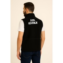 Arhur Kışlık Erkek Nakış Işlemeli 3 Cepli Önden Yazılı Polar Özel Güvenlik Yeleği