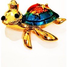 Monalisa Home Kaplumbağa Figürlü Broş