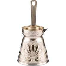 Cezpot Istiridye Desenli Döküm Cezve 5 Kişilik - Mıknatıslı Ocaklara Uyumlu