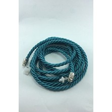 Halis Ticaret Kruvaze Perde Tül Fon Toplama Aparatı Halat Kordon Braçol 300CM Metal Uçlu 1 Adet