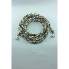 Halis Ticaret Tkruvaze Perde Tül Fon Toplama Aparatı Halat Kordon Braçol 300CM Metal Uçlu 1 Adet