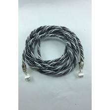Halis Ticaret Tkruvaze Perde Tül Fon Toplama Aparatı Halat Kordon Braçol 300CM Metal Uçlu 1 Adet