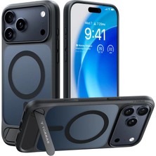 Torras Apple iPhone 17 Pro P Stand Serisi Magsafe Kılıf - Siyah