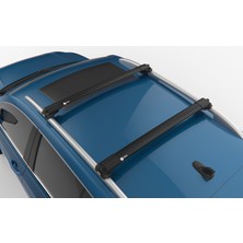 Turtle Air-1 Full Kit Renault Clio (Mk4) Estate, SportTourer, Grandtour Tavan Ara Atkı Seti Siyah 2013->2020