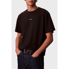 Calvin Klein Streç Pamuklu Regular Fit Sıfır Yaka T Shirt LV04LC241GUB1 Erkek T Shirt LV04LC241G Ub1