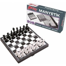 1050170 Manyetik Satranç-Tavla 2si 1 Arada Küçük Boy