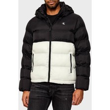 Calvin Klein Kapitoneli Regular Fit Çıkarılabilir Kapüşonlu Mont LV04RD527GYAS Erkek Mont LV04RD527G Yas