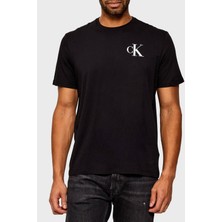 Calvin Klein Logolu Pamuklu Regular Fit Bisiklet Yaka T Shirt LV04RD865GUB1 Erkek T Shirt LV04RD865G Ub1