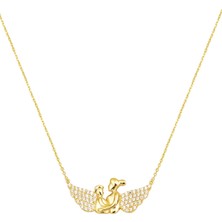 Melek Kanatlı Anne Çocuk Kolyesi Altın