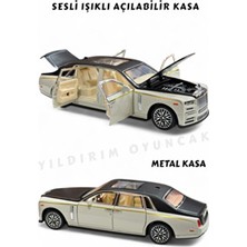 1:24 Çek Bırak Işıklı ve Sesli Model Metal Jeep - Açılabilir Kapılar Sesli Işıklı Model Araba 18 cm