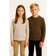 RG Brand Genç Kız / Erkek %100 Pamuk Uzun Kollu Tişört_RG3701