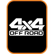 Off Road 4x4 Oto Özel Yeni Sticker 2 Adet Büyük Boy Beyaz 20*10 cm
