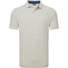 Footjoy Balance Stripe Lisle Erkek Golf T-Shirt 34026 Wht/txı