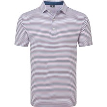 Footjoy Balance Stripe Lisle Erkek Golf T-Shirt 34025 Skyway