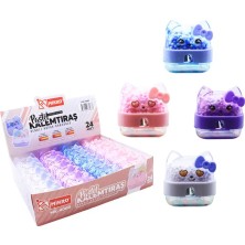 MK-4060 Renkli Köpük Boncuklu Cutie Kitty Pastel Kalemtıraş