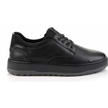 Siyah Hakiki Deri Erkek Casual Ayakkabı E01396196540