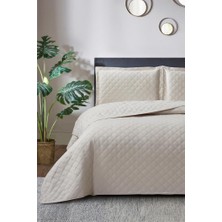 Zagreb Elyaf Dolgulu Çift Kişilik 240X260 cm Yatak Örtüsü Bej