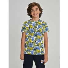 Çocuk Trıbun Logo Patternli Tshırt