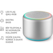 Samsung Galaxy S25 Uyumlu Kompakt Bluetooth Hoparlör – Uzun Pil Ömrü (5 Saat) | Kablosuz Hoparlör
