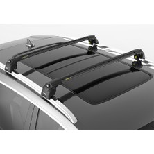 Turtle Air-2 Black Kit, Yeni VW Tiguan (III) (CT1) Tavan Ara Atkı Seti, Full Set, Siyah, 2024-2025-2026 Modeller için