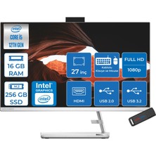 Lenovo Ideacentre Aıo 5 24IAH7 Intel Core I5-12500H 16GB Fiyatı