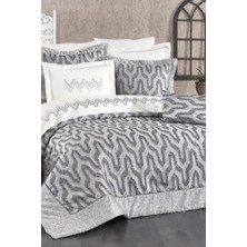 Amira 10 Parça Çift Kişilik Çeyiz Seti Antrasit