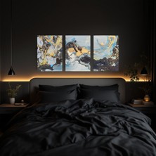 Cozy Co:temperli Cam Üçlü Set Tablo, Tablo, Üçlü Tablo, Uv Baskı, Cam Tablo, 3’lü Set, CUT020