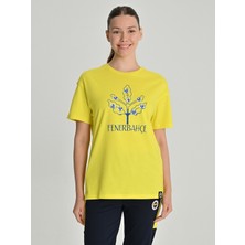 Kadın Trıbun Sarı Lacivert Palamutlu