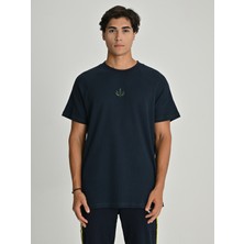 Erkek Trend Kontrast Dikişli Tshırt