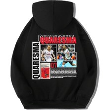 Brz Kids Çocuk Ricardo Quaresma Hoodie Siyah Kolsuz Kapüşonlu Rahat Kalıp