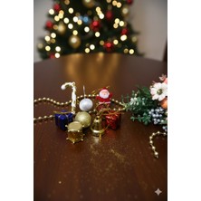 Deniz Party Store Yılbaşı Çam Ağacı Süsleme 9 Lu Paket Karışık Süs