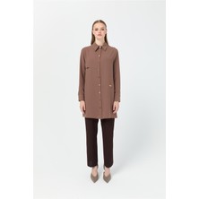 Aksesuar Detaylı Tunik  Taba