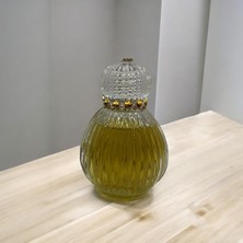 50 ml  Yuvarlak Lüks Cam Kolonyağı  Şişesi 10LU – Taş Detaylı Dekoratif Şişe