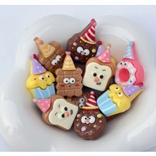 10 Adet Karışık Hayvan Donut Magnet Set -  Küpe Saç Aksesuarları -Takı Aksesuarları