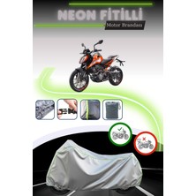 Cemku Shine Gri Neon Fitilli Ktm 125 Duke Uyumlu Motosiklet Brandası