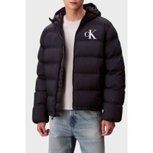 Calvin Klein Kapitoneli Regular Fit Kapüşonlu Yaka Şişme Mont LV04RD528GCEF Erkek Mont LV04RD528G Cef