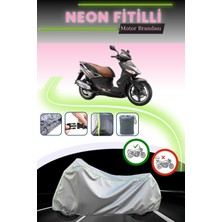 Cemku Shine Gri Neon Fitilli Kymco Agility City 125 Uyumlu Motosiklet Brandası