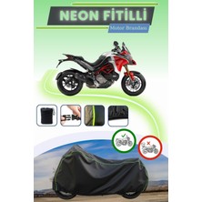 Cemku Shine Siyah Neon Fitilli Ducati Multistrada 1260 Pikes Peak Uyumlu Motor Brandası