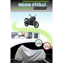 Cemku Shine Gri Neon Fitilli Bajaj Pulsar N 250 Uyumlu Motosiklet Brandası
