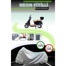 Cemku Shine Gri Neon Fitilli Falcon Cooper 50 Efı Uyumlu Motosiklet Brandası
