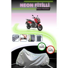 Cemku Shine Gri Neon Fitilli Rks Reale 125 Uyumlu Motosiklet Brandası