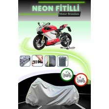 Cemku Shine Gri Neon Fitilli Ducati Panigale 1199 S Uyumlu Motosiklet Brandası
