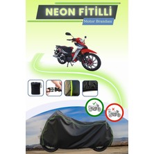 Cemku Shine Siyah Neon Fitilli Motolux Africa Wolf Uyumlu Motor Brandası