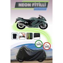 Cemku Shine Siyah Neon Fitilli Suzuki Hayabusa Uyumlu Motor Brandası